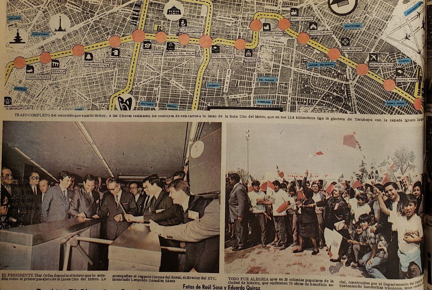 50 años de la inauguración del Metro de la CDMX